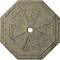 Ekena Millwork Spring Octagonal Medallion (Canopies up to 3"), 29 1/8"OD x 2 1/4"ID x 1 1/8"P, Castle Stone Crackle CM30SPCSC - alternate 1
